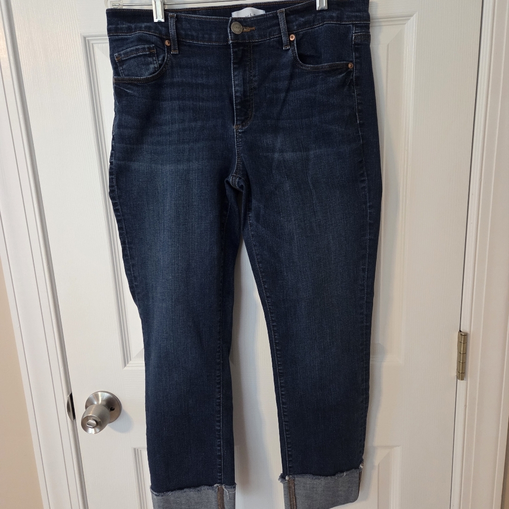 LOFT Dark Blue Ankle Jeans